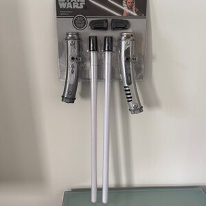 Star Wars Silver and White Lightsaber Set